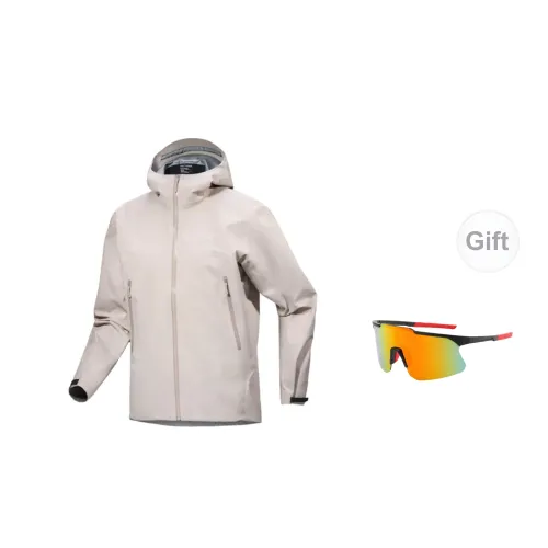 Arcteryx Beta Series Windbreaker Jackets Men Elegant Brown+Glasses