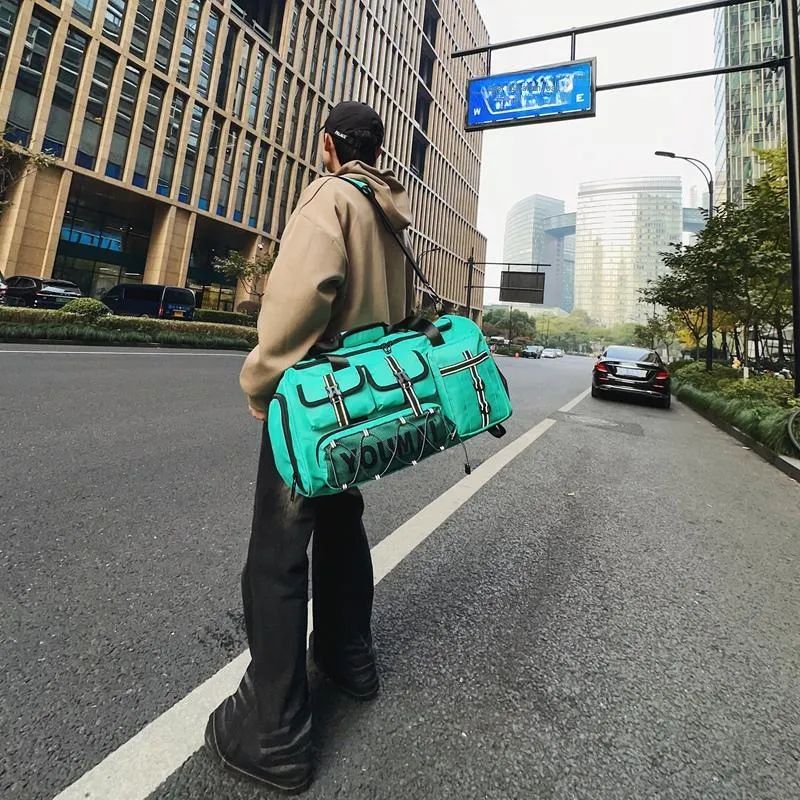DCLOUD Nylon Backpack 30L Unisex Black Pink/Gray Red/Yellow/Army Green/Turquoise-21