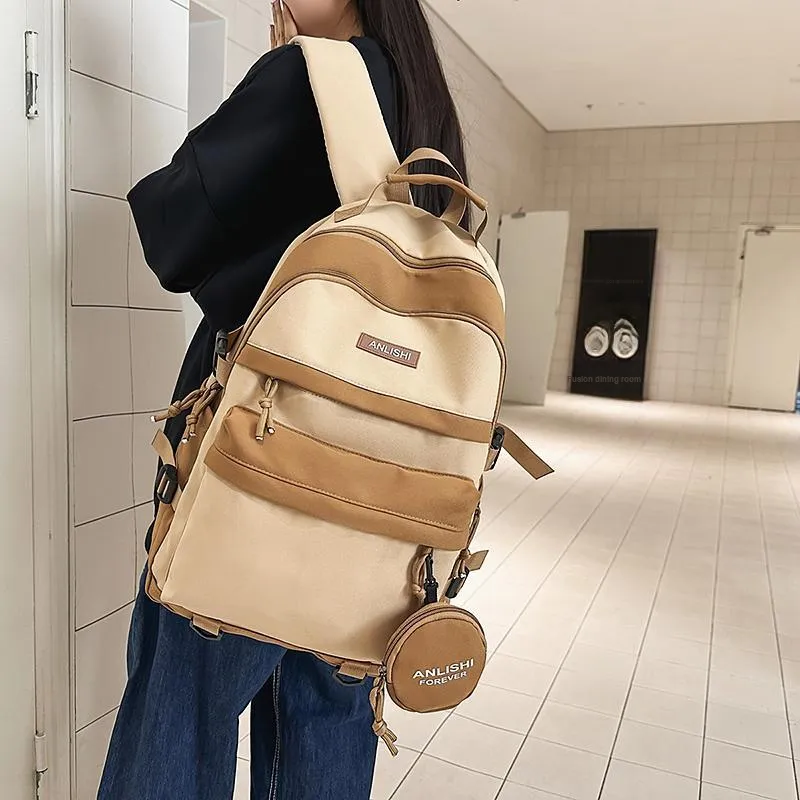 DCLOUD Nylon Backpack Regular Unisex Multicolor-15