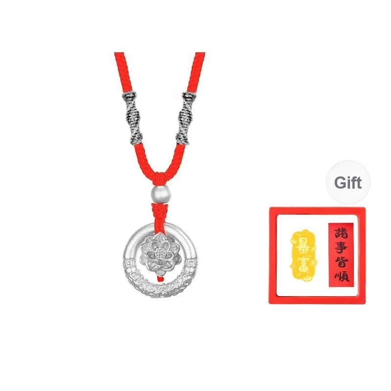 Chongqing Gold Store 999 Fine Silver Necklaces Unisex-4