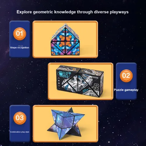 Deli Multiple Pattern Космос Кубик Рубика Цвет Макарон Развивающие Игрушки
