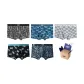 0261 Men's Ice Silk Print Combination+0216 Blue Print+0216 Black Print
