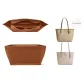 (Zipper) City23 Brown Felt Liner[Prevents Item from Falling Out]