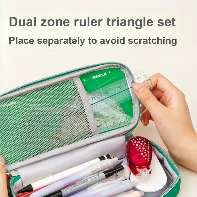 NATAMI Course Schedule Visible Window Pencil Case/pencil Box-0