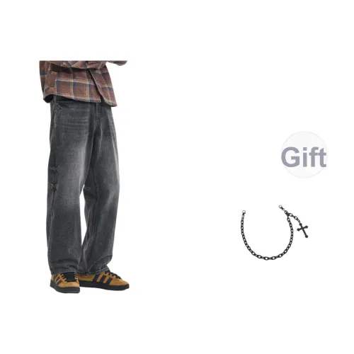 JHO Каменный серый Унисекс Джинсы