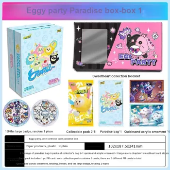 KAYOU x Egg Party Amusement Park Box, Cute Collector's Card IP/Anime Cards 1 Box Pack