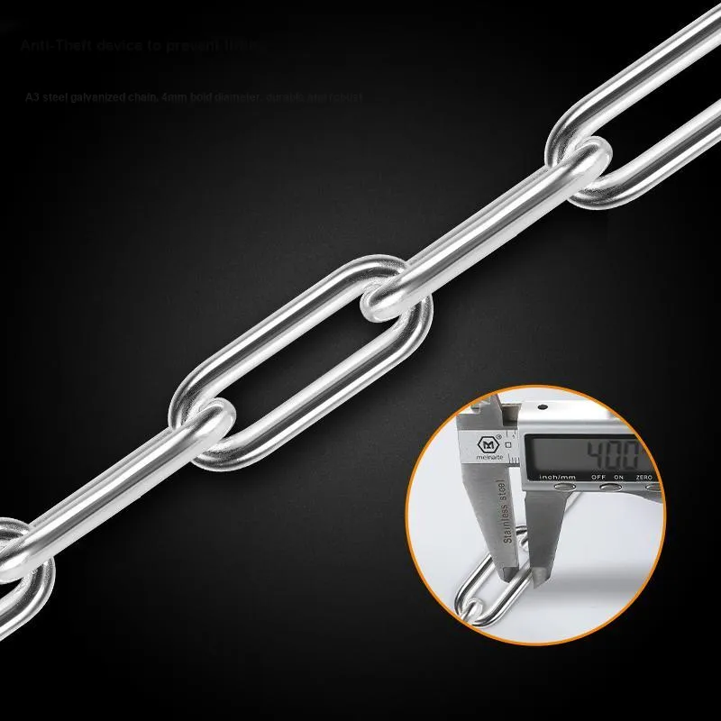 WEST BIKING Bicycle Locks Zinc Alloy, Steel Chain, Nylon Anti Pick, Waterproof, And Rust Proof Chain Lock-10
