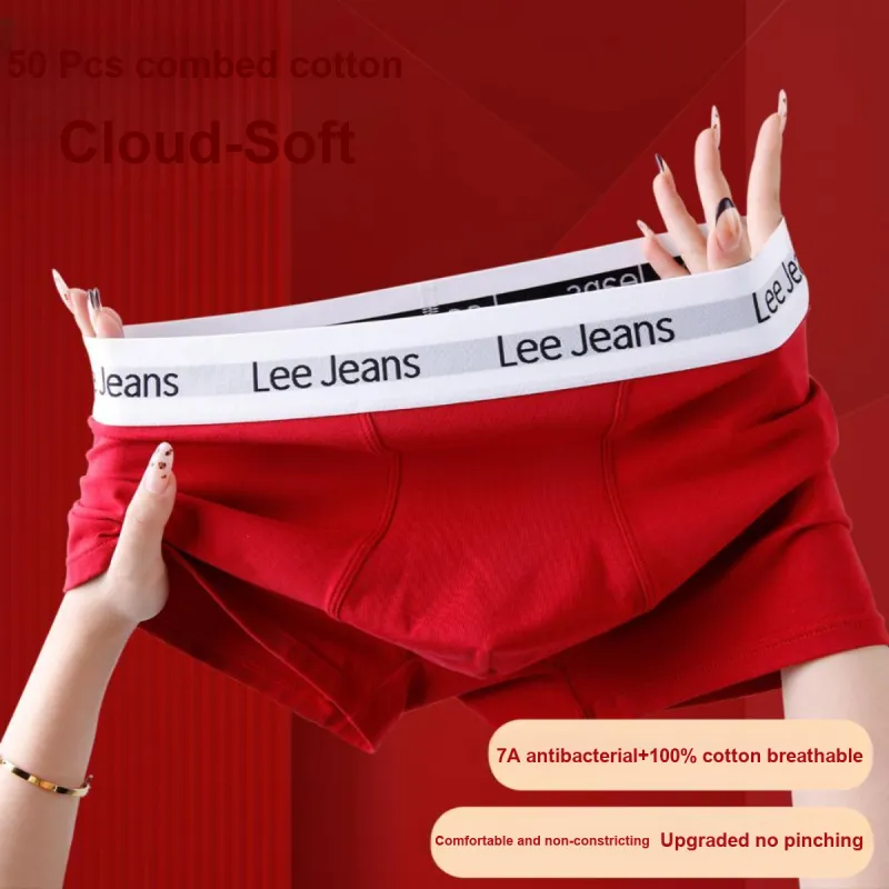 Lee Underpants Men's Combo Set Zodiac Year Red-29