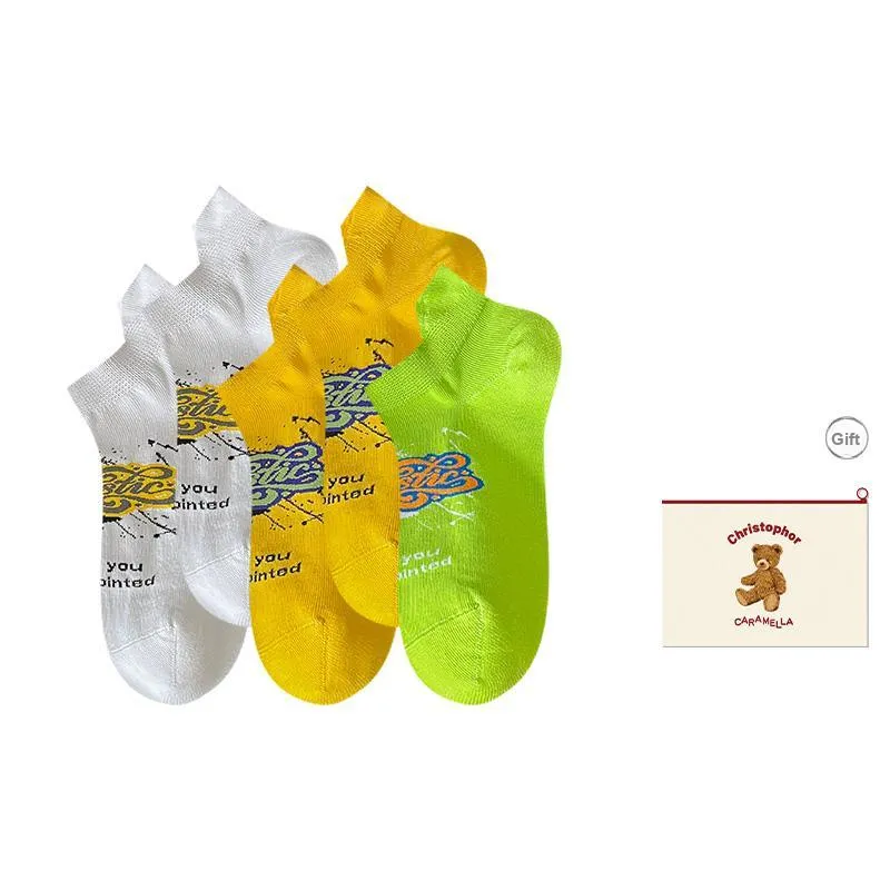 Caramella Ankle Socks Men's Shopping Bag Combo Set-6