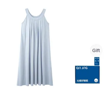 Qin Jing Nightgown Women's Gift Box Set Blue