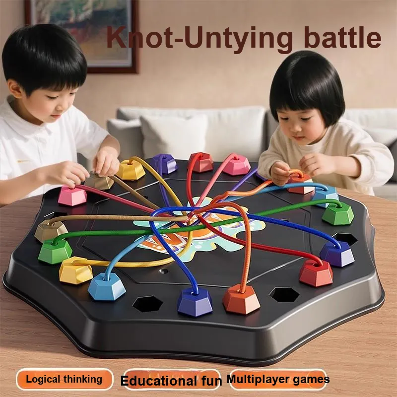 TEMI Brain Building Knot Challenge, Brain Training, Logic Reasoning, Spatial Imagination Board Games-1