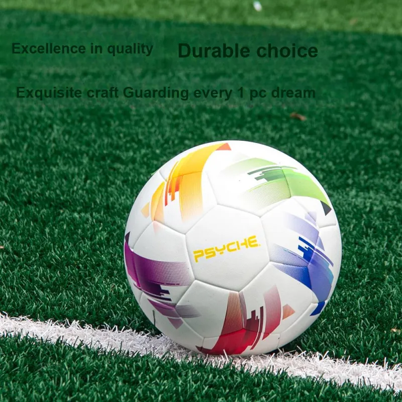 PSYCHE Size 5 Soccer PU Seamless Thermal bonding Unisex Multicolor-1