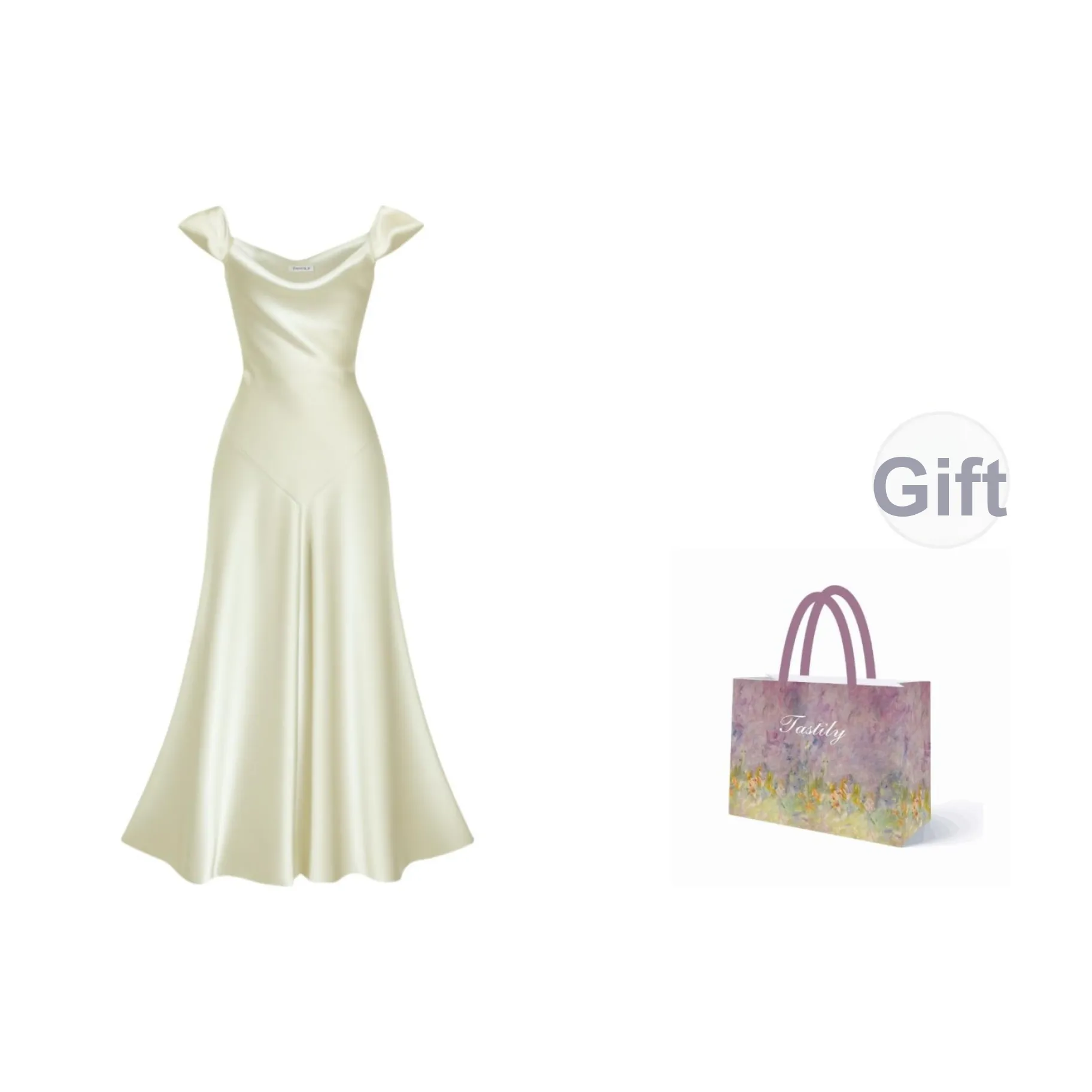 TASTILY Юбка-платье Женское Светло-зеленое