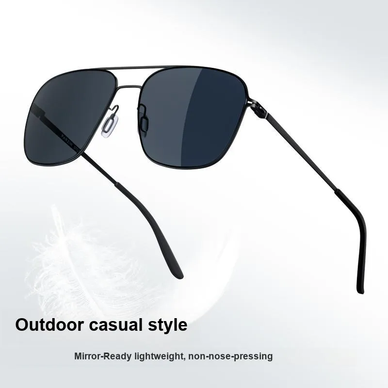 PARZIN Alloy Rubber Aviator Sunglasses Men's-3