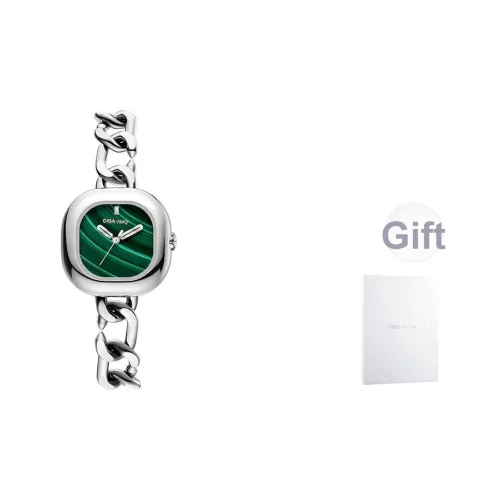 CIGA Design Кварцевый механизм Стальной ремешок Часы Женские Часы Синий циферблат