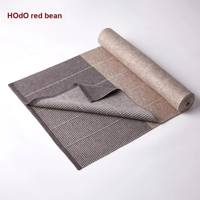 Red bean Knit Scarves Men-16