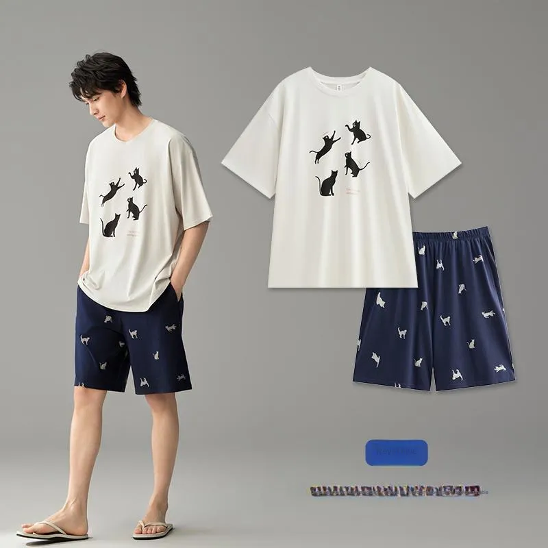 Peninsula City Pajama Set Men's Gift Box Set Royal Blue-4