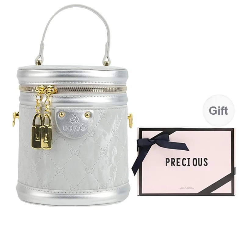 NATTY Pu One Shoulder Handbags Small Size Women's White/Silver/Black/Blue/Pink-7