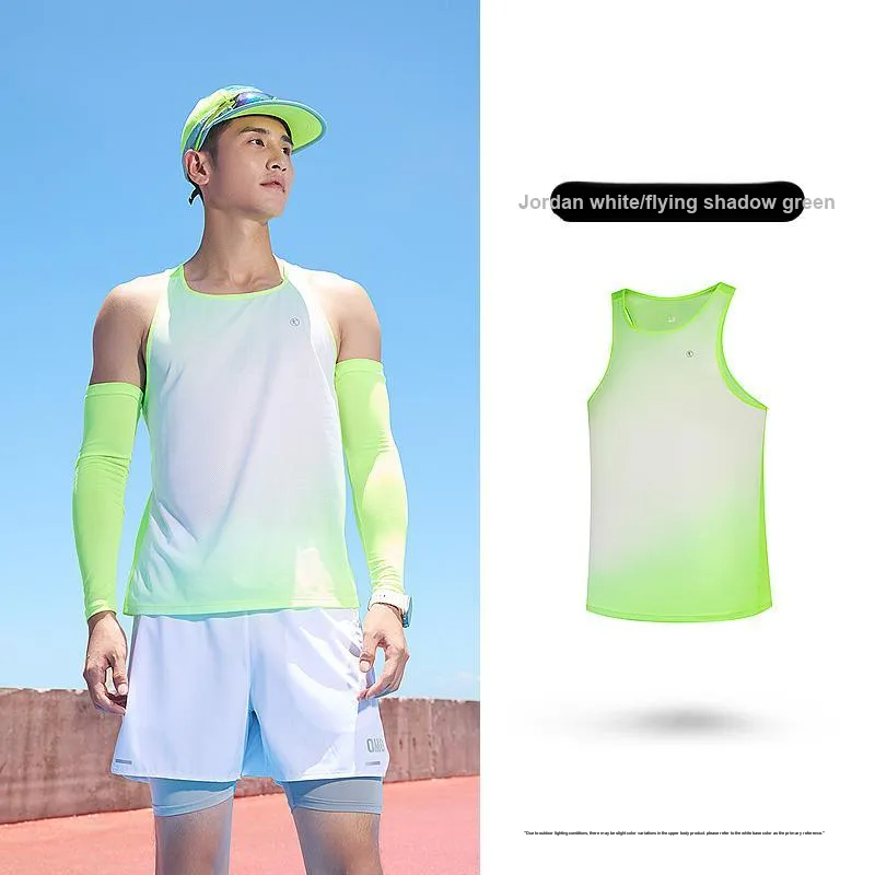 QIAODAN Tank Top · Men's Jordan White/Flying Shadow Green-2