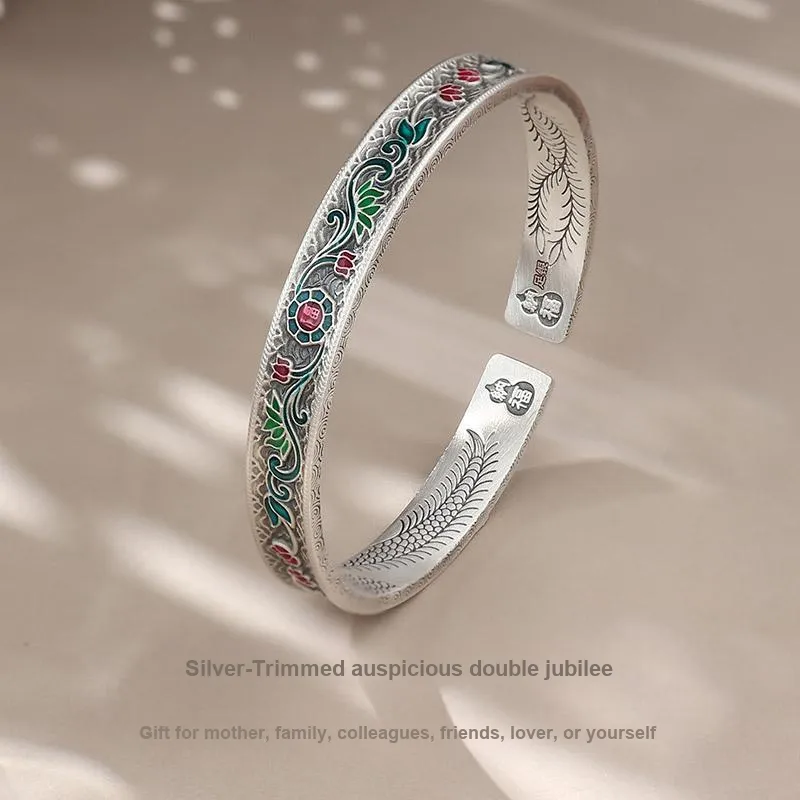 Mini&yaya 999 Fine Silver Bangles Women's-1