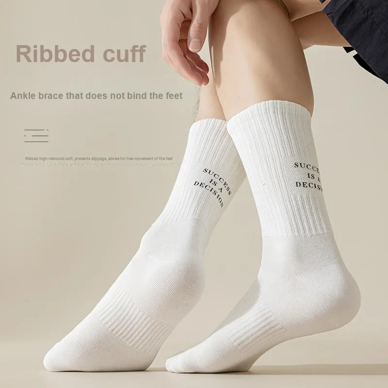 Lan Miao Mid Calf Socks Unisex 5 Pack-11