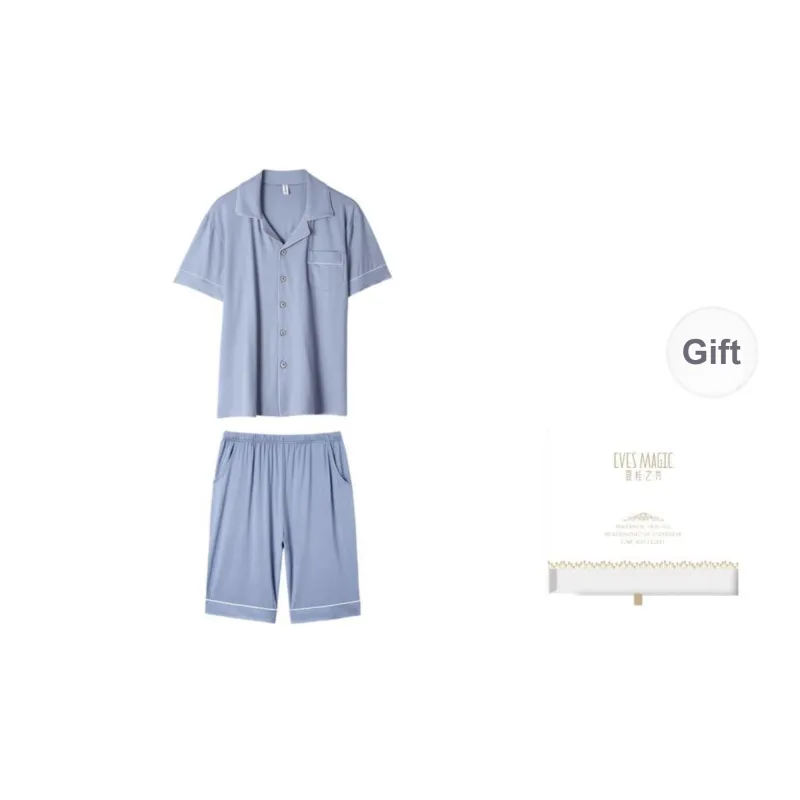 XIA.WA.ZHI.XIU Pajama Set Men's Two Piece Set-14