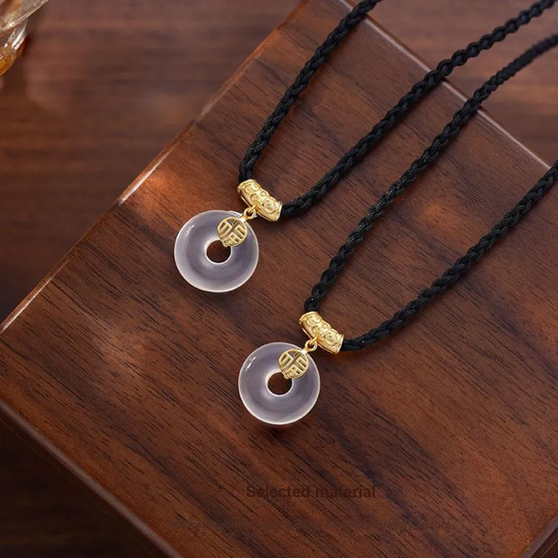 Master Kim Chalcedony Necklaces Unisex-2