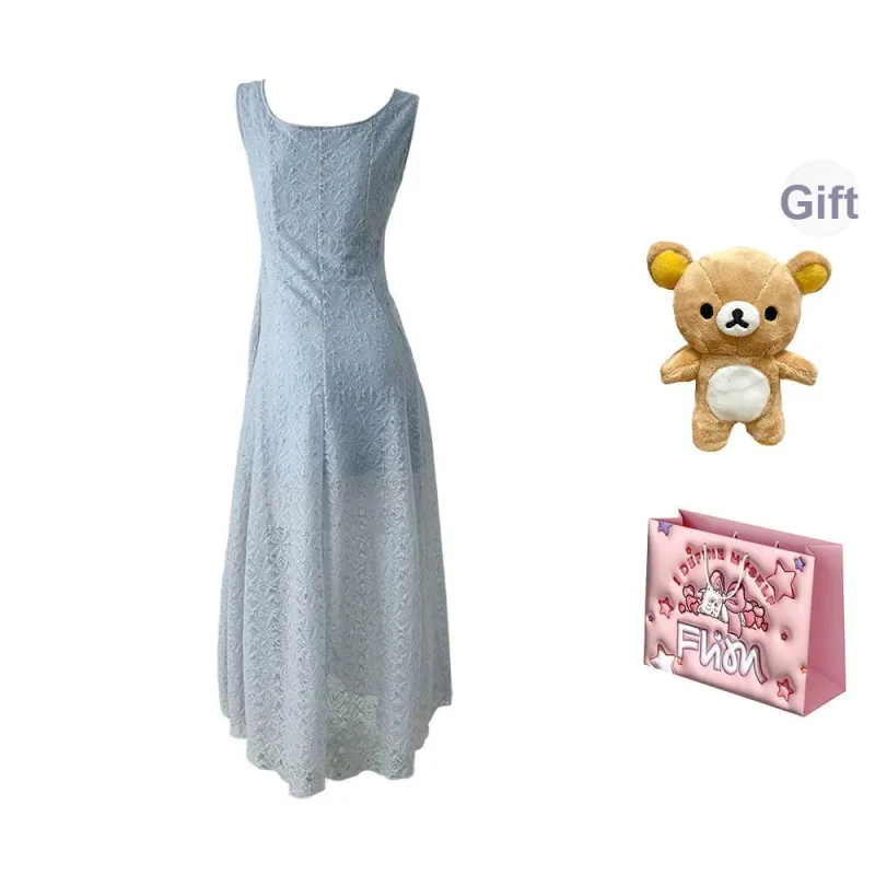 FLIM Slip Dresses Women's Blue Bear Box-1