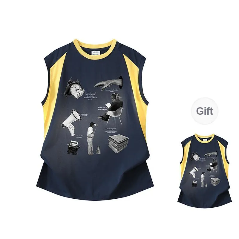 YOSICIL Tank Tops Unisex Dark Gray-18