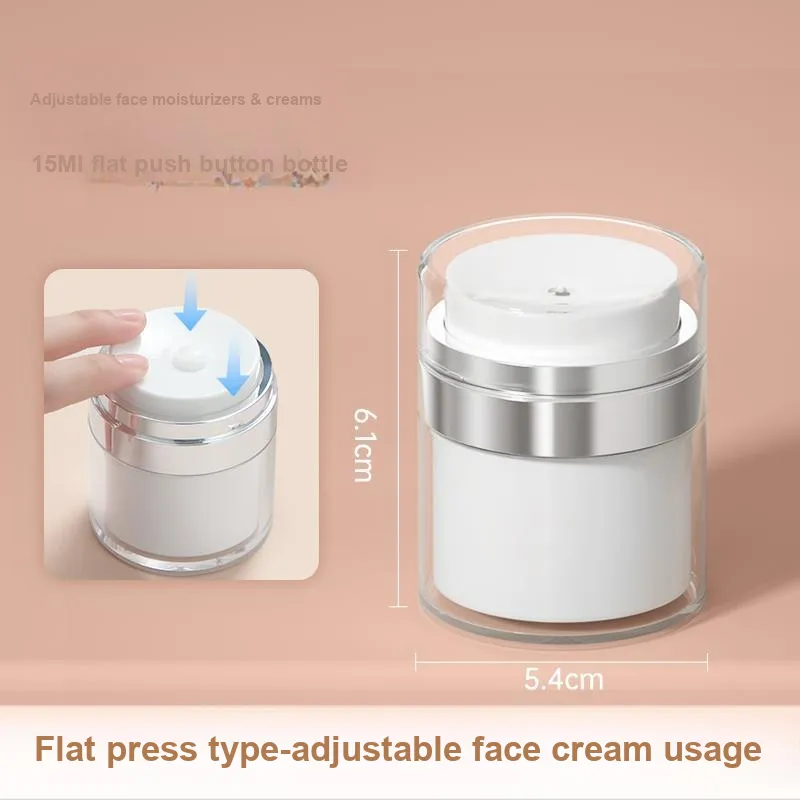 NILIYA Face Cream With Vacuum Push Button Travel Portable Bottles With Dividers-11
