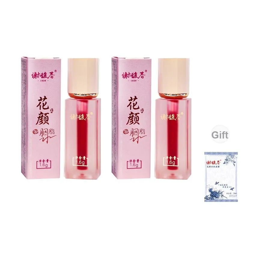 Xie Fuchun Цветочный Руж Вода Розово-красный Жидкость Румяна Легко Смесь Корректирующий Тон Кожи 1,6г*2