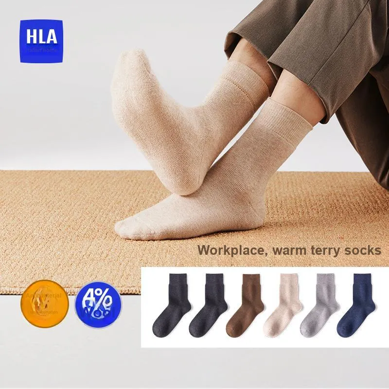 HLA Mid Calf Socks Men's 3 Pack-8