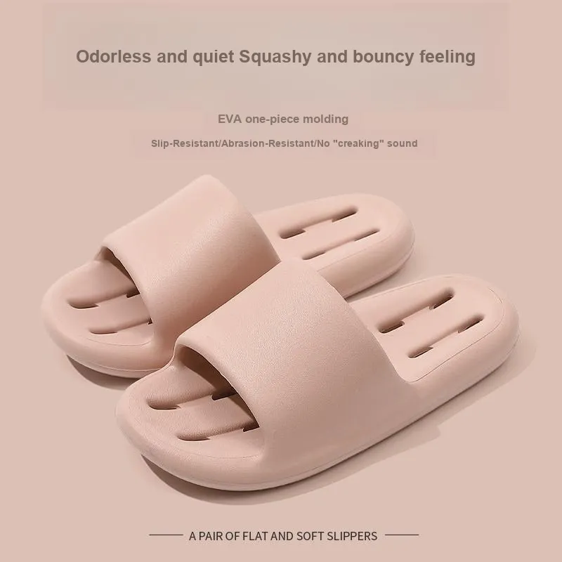 Foot Recreation Summer Bathroom Bathing Anti Slip And Wear Resistant Comfortable Home Slippers, Unisex-1