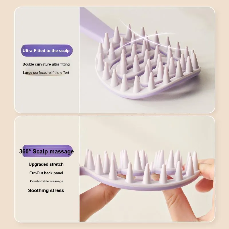 Gentle Welcome Cleaning Massage Comb Head Scalp Meridians Itch Relief-5