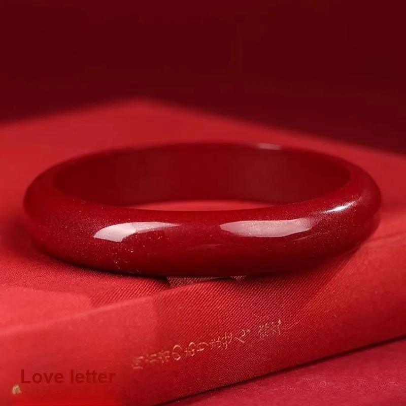 Zhen Yu Zhen Pin Cinnabar Bangles Unisex-1