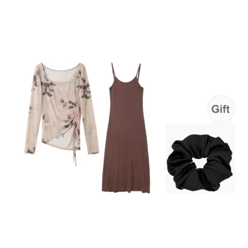 3COLOUR Casual Suit Women's Light Pink Floral