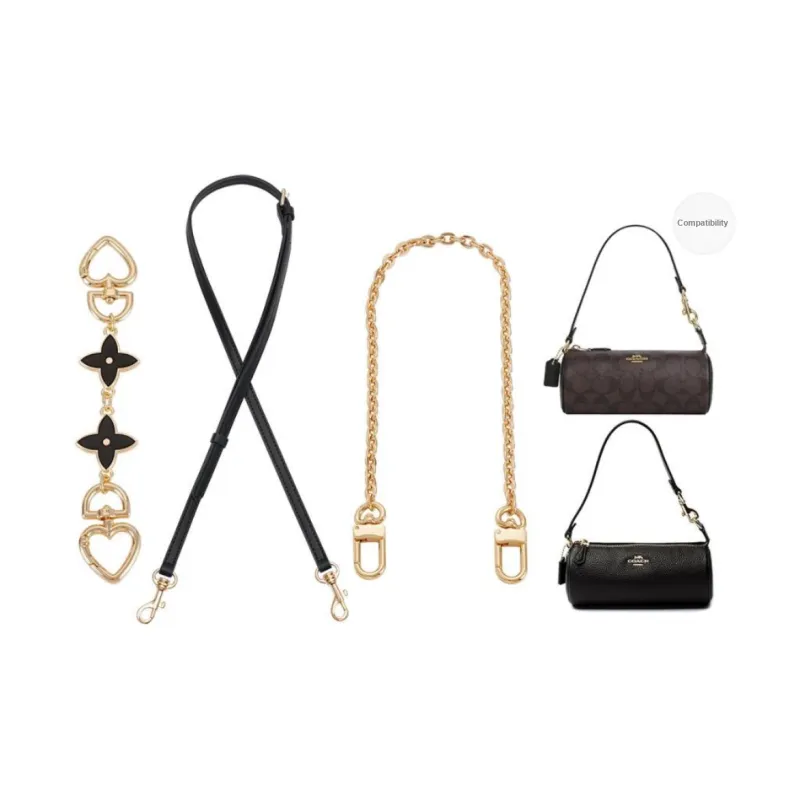 Lan Bao Fan Metal Shoulder Strap, Bag Accessory Women's Gold Tone-48