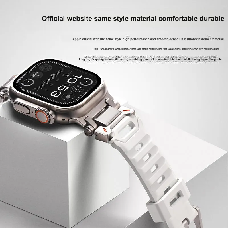 Yu Qing Apple Compatibility Watch Band Fluoroelastomer Material-2