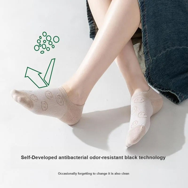 FUGEER No-Show Socks Women's Box 4-Pack-2