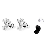 1 Pair with Box (Bright Silver Gift Box Set)
