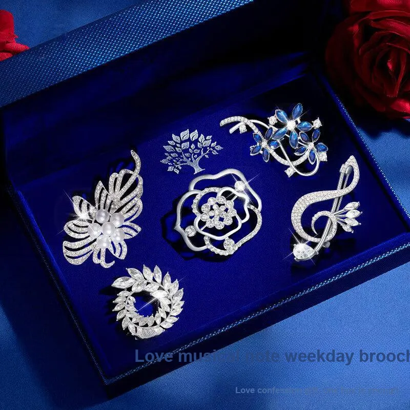 GAGA Alloy Brooch Gift Box Sets Women's-1