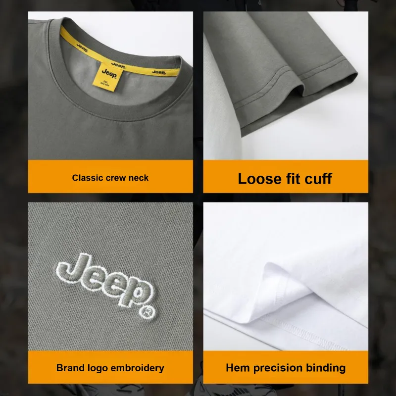 Jeep T Shirts Unisex Gray Green-4