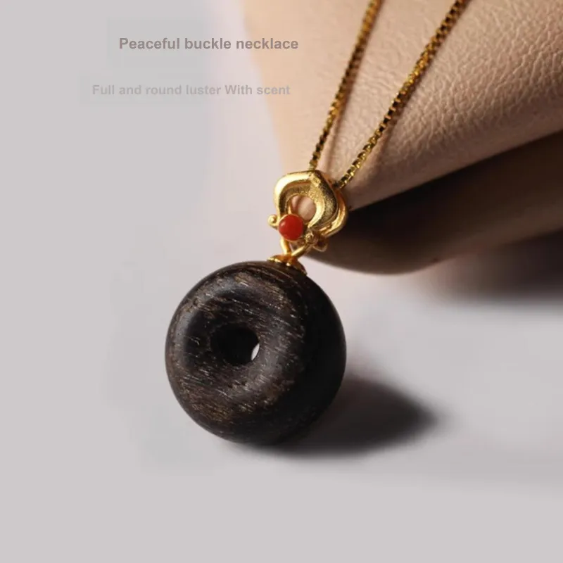 Tan Xin Sandalwood Wooden Necklaces Unisex-1
