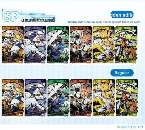 CARD.FUN Convex World Акриловая коллекционная карта Comic Anthology Edition IP Аниме целая коробка