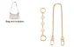 White Camellia Round Buckle 15cm+Decorative Chain 40cm