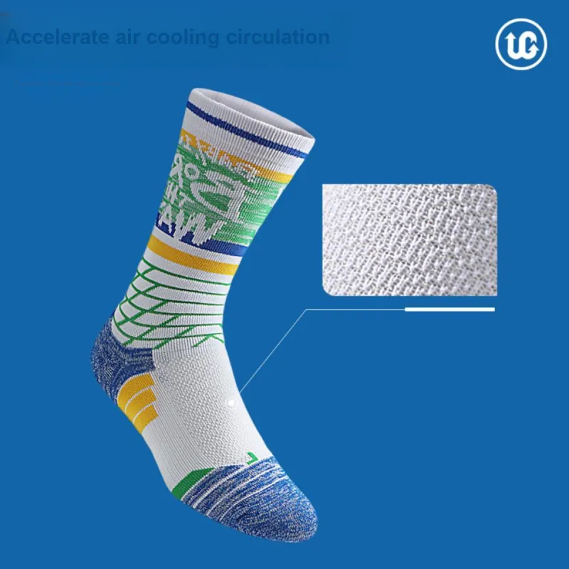 UGUPGRADE Basketball Socks Unisex 3 Pack Mixed Color-5