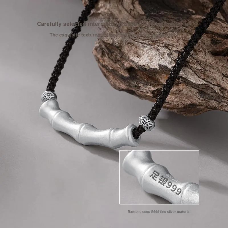 Hurry That Year 999 Fine Silver Necklaces Men's-1