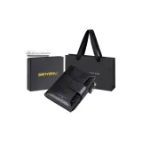 Black-Bifold (Vintage Top Leather)-Anti-Skimming