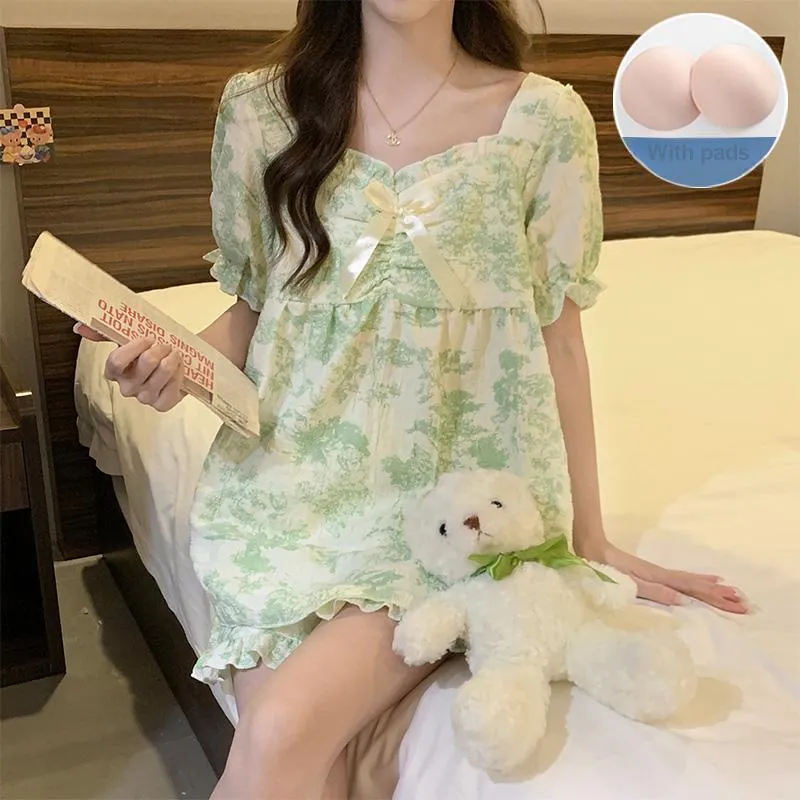 Sleeping Beauty Pajama Set Women's Light Green-1