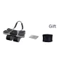 [4-Wheel Smart Abdominal Roller-Gray]+Sweat Belt+Eco-Friendly Thickened Mat